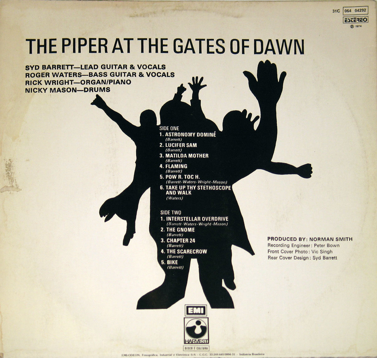 High Resolution Photo #2 PINK FLOYD Piper Gates Brazil 